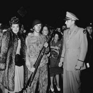 Ronald Reagan and Jane Wyman at This Is The Army premiere