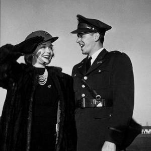 Ronald Reagan with first wife Jane Wyman C. 1942