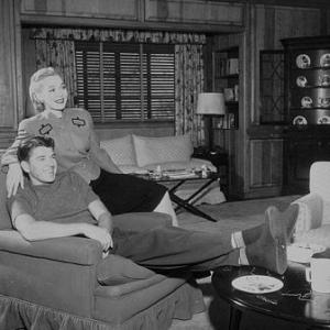 Ronald Reagan and first wife Jane Wyman at home C 1941