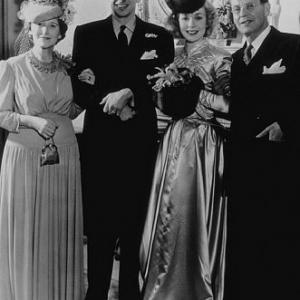 Ronald Reagan and Jane Wyman on their wedding day with Reagan's mother Nelle and father Jack January 26, 1940