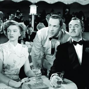 Still of Myrna Loy William Powell and Keenan Wynn in Song of the Thin Man 1947