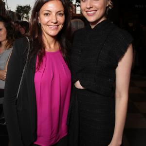 Lila Yacoub and Greta Gerwig at event of Mistress America (2015)