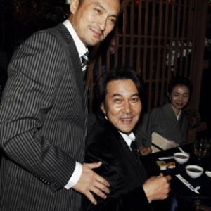 Ken Watanabe and Kji Yakusho at event of Memoirs of a Geisha 2005