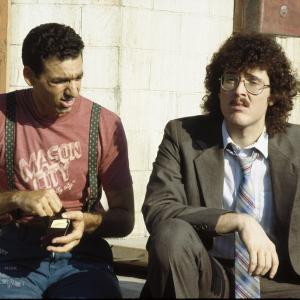 Still of Michael Richards and 'Weird Al' Yankovic in UHF (1989)
