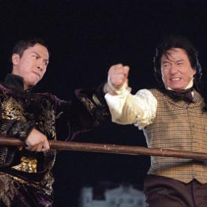 Still of Jackie Chan and Donnie Yen in Shanghai Knights 2003