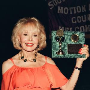 Francine York with her Lifetime Achievement Award Southern California Motion Picture Council May 12, 2014.