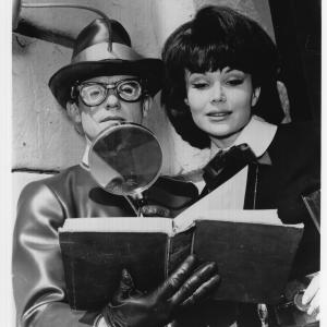 Francine York as Lydia Limpet with Roddy McDowell as Bookworm in 60s Batman