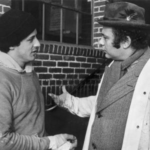 Still of Sylvester Stallone and Burt Young in Rocky 1976