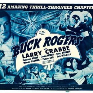 Henry Brandon, Buster Crabbe, Constance Moore and Carleton Young in Buck Rogers (1939)