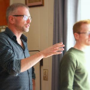 Writer/director John G. Young directs actor Anthony Rapp (as Brad) in his new film 
