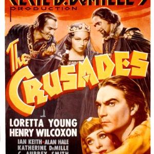 Ian Keith Henry Wilcoxon and Loretta Young in The Crusades 1935