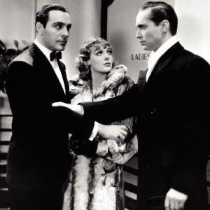Still of Ricardo Cortez, Franchot Tone and Loretta Young in Midnight Mary (1933)
