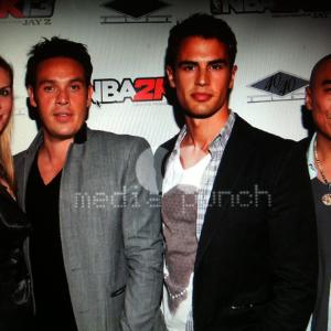Bonnie Somerville Kevin Alejandro Theo James Ron Yuan attend Jay Zs NBA 2K Launch Party