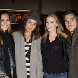 Odette Annable Dave Annable and Amber Heard at event of And Soon the Darkness 2010