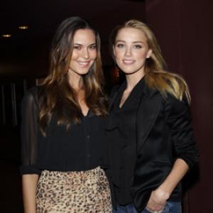 Odette Annable and Amber Heard at event of And Soon the Darkness (2010)