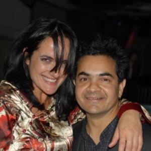 Hammad Zaidi with Sian Evans, (lead singer of Kosheen) at a concert that Hammad's company, Lonely Seal Releasing, produced and filmed. Sian was joined by Stephen Pearcy (lead singer of Ratt) and Peter DiStefano (Porno for Pryos).