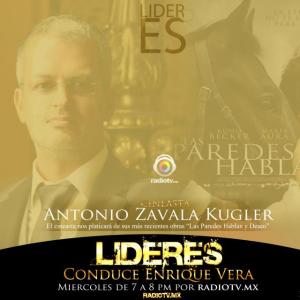 'LIDERES': director Antonio Zavala Kugler and actor Kuno Becker. (RadioTV)