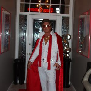 dressed as Elvis role as minister for a UNLV Spring Flicks film shortE is everywhere in tinsel town