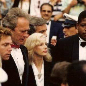 Michael Zelniker with Clint Eastwood Sondra Locke and Forest Whitaker at the Cannes Film Festival