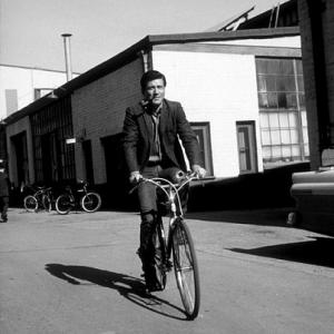 Efrem Zimbalist Jr on the Warner Bros lot during a break from filming 77 Sunset Strip 1961