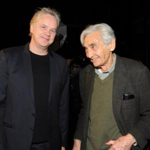 Tim Robbins and Howard Zinn at event of The People Speak (2009)