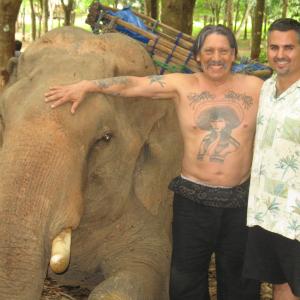 Danny Trejo and Daniel Zirilli on the set of The Lazarus Papers in Thailand.