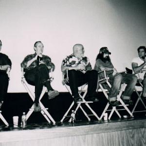 Directors Tobe Hooper, Wes Craven, Stuart Gordon, Rob Zombie and Eli Roth at the 2003 Mania Fest 