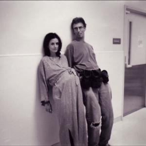 Courtney Cox and Robert Z on set in Las Vegas