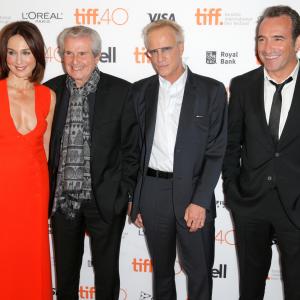 Christopher Lambert, Jean Dujardin, Claude Lelouch and Elsa Zylberstein at event of Un plus une (2015)