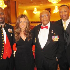 General Ron Bailey, Ashley Cusato, Major James Capers, Gene Marine Corps Ball; Camp Pendleton; November 2011