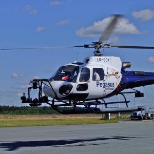 3D shoot with Gyro, Aerial DP Peter Degerfeldt with Pegasus Helicopter