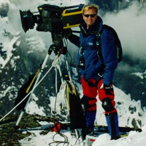 Peter Degerfeldt with 70mm Iwerks camera shooting for the IMAX film Adrenaline Rush