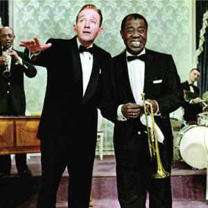 Still of Bing Crosby and Louis Armstrong in High Society 1956