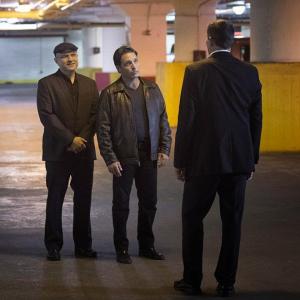 The Devil You Know  Reese Jim Caviezel right and Finch are caught in a power struggle for control of the citys gangs when Elias Enrico Colantoni left and Scarface David Valcin are targeted by Dominic on PERSON OF INTEREST