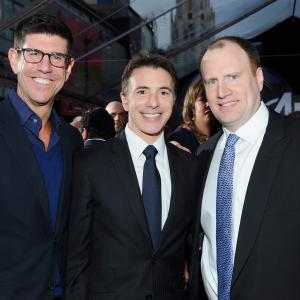 Kevin Feige Ricky Strauss and Rich Ross at event of Kersytojai 2012