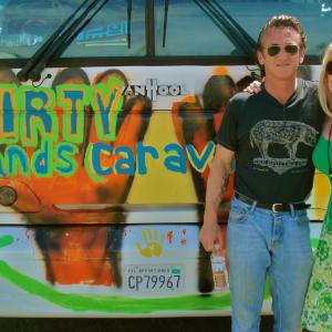 Dirty Hands Caravan- Sean Penn Alison Thompson Coachella music festival 2010