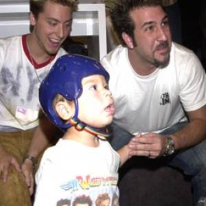 Lance Bass and Joey Fatone at event of On the Line 2001