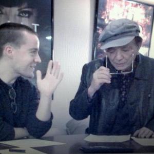 Rehearsing a scene with the legendary Mr James Hong