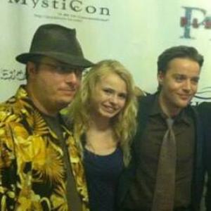 Matthew Ewald at the PLAN 9 Premiere with Director John Johnson and The Walking Deads Addy Miller