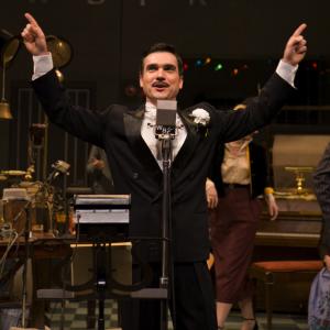 Dan Domingues as Freddie Filmore in Long Wharf Theatre's It's A Wonderful Life: A Live Radio Play.