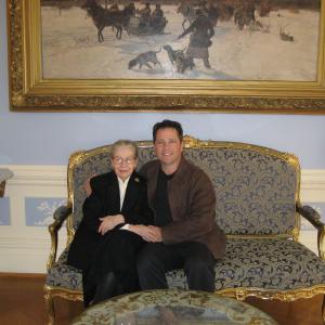 Jim Schmidt with former Mme Polish Ambassador Wanda Spasowski at the Polish Embassy Washington DC October 2006