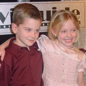 Luke Benward and Dakota Fanning presented together at the 2002 Movieguide Awards