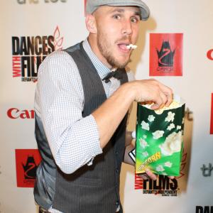 Josh Wingate having a laugh at the World Premiere of FUZZ TRACK CITY in Hollywood
