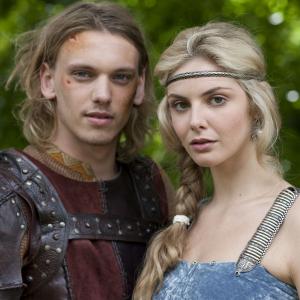 Still of Tamsin Egerton and Jamie Campbell Bower in Camelot (2011)
