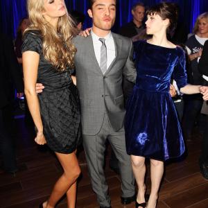 Felicity Jones Tamsin Egerton and Ed Westwick at event of Chalet Girl 2011