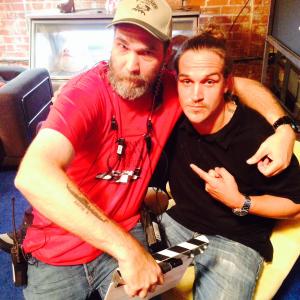 Jude S Walko gets cozy with Jason Mewes of the Jay and Silent Bob duo