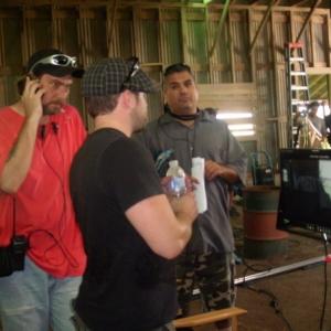 On the set of Circle of Pain Jude S Walko discusses the shot with DP Jonathan Hall and Director Daniel Zirilli