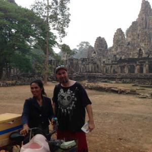 Jude S Walko scouting Angkor Wat Cambodia