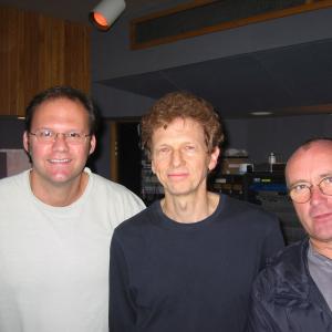 David Campbell with Rob Cavallo and Phil Collins for Tarzan Soundtrack