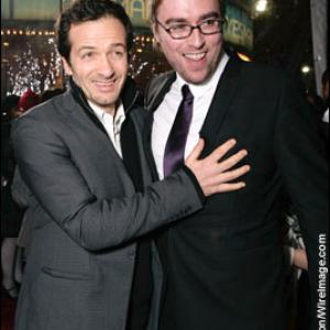 Danny Wallace and David Heyman at the Los Angeles premiere of Yes Man
